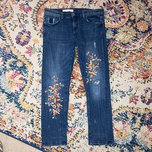 Anthropologie’s Pilcro and the Letterpress Embroidered Jeans